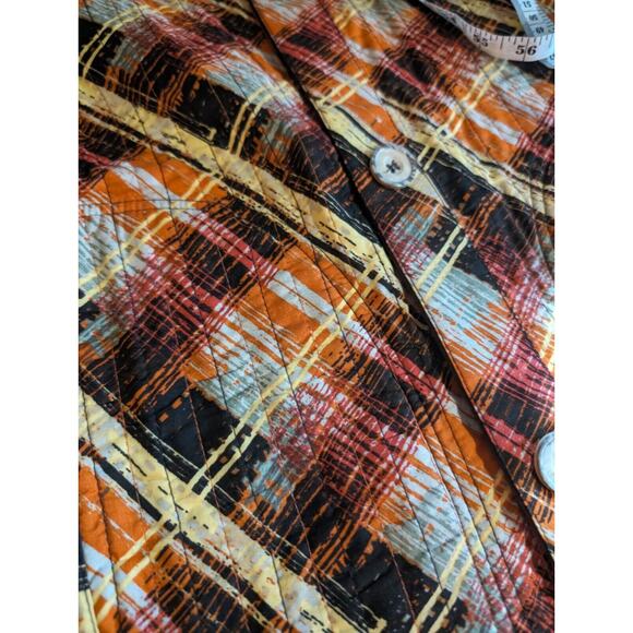 Reversible jacket Size large brown and orange - Picture 3 of 4